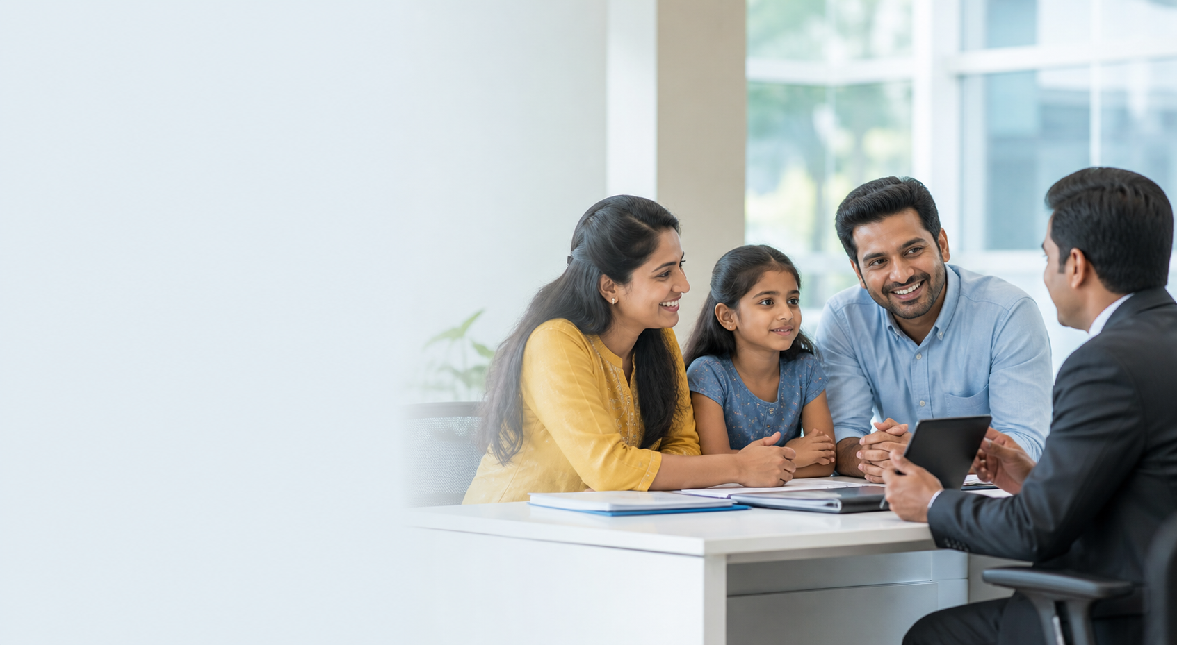 Insurance advisor helping a Coimbatore family compare policy options